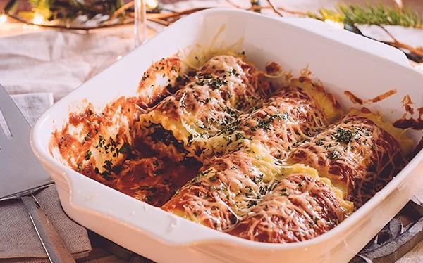 5 recetas de navidad para lucirte: rollitos de lasaña